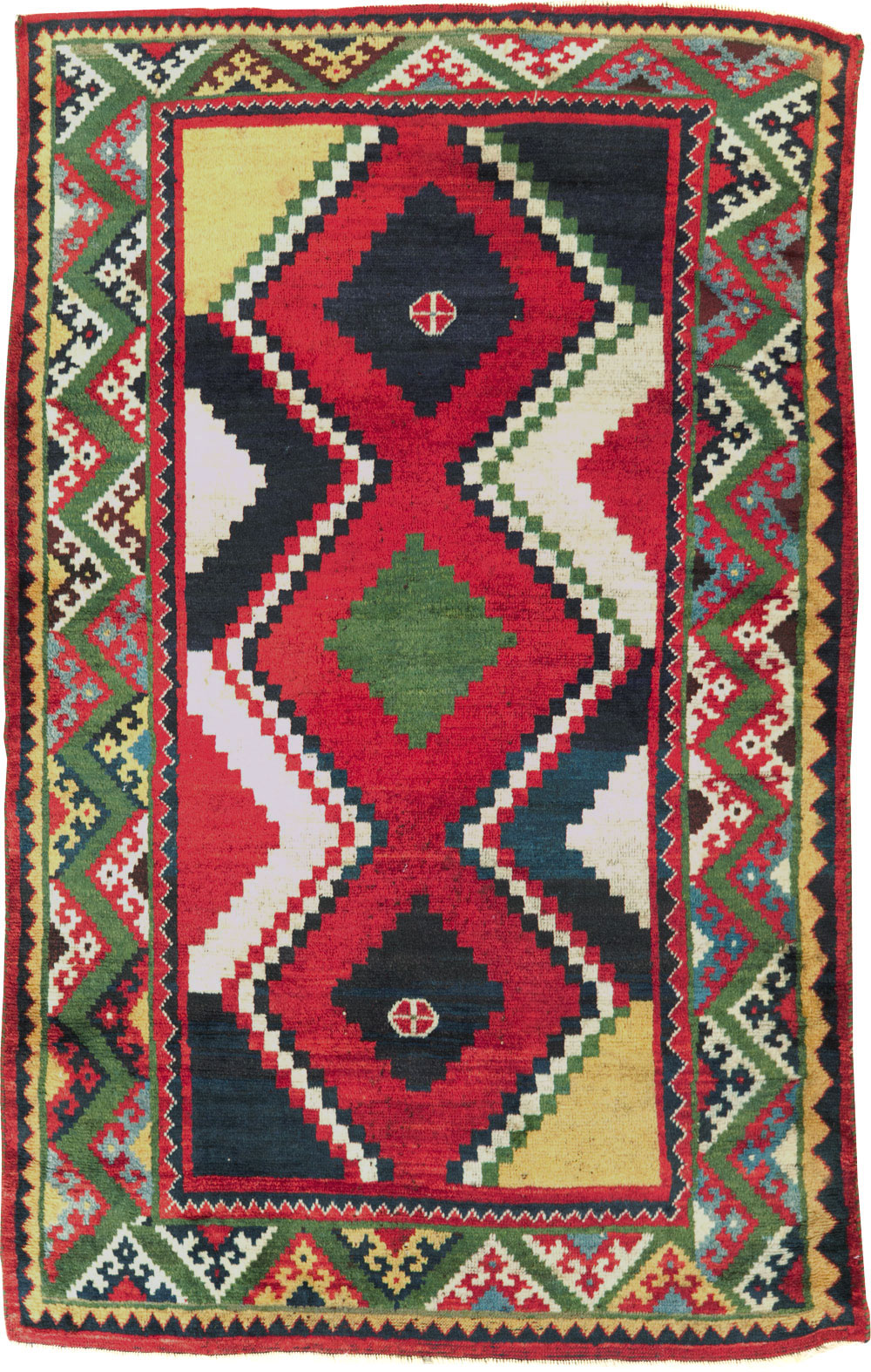 Vintage Persian Gabbeh Rug, No.29417 - Gss