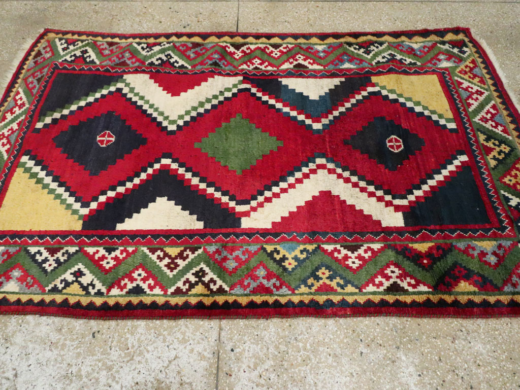 Vintage Persian Gabbeh Rug, No.29417 - Gss