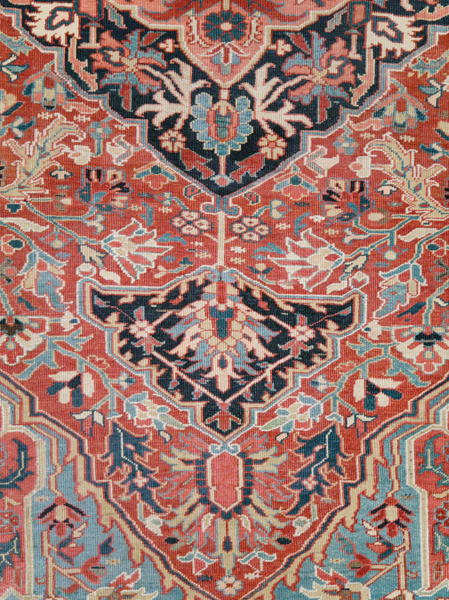 Antique Persian Heriz Carpet, No.29419 - Gss