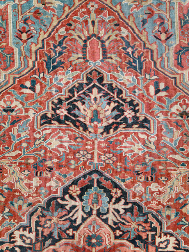 Antique Persian Heriz Carpet, No.29419 - Gss