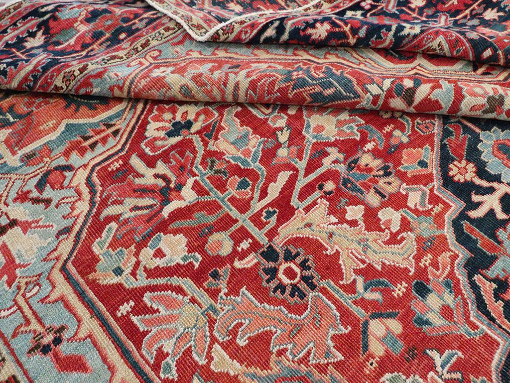 Antique Persian Heriz Carpet, No.29419 - Gss