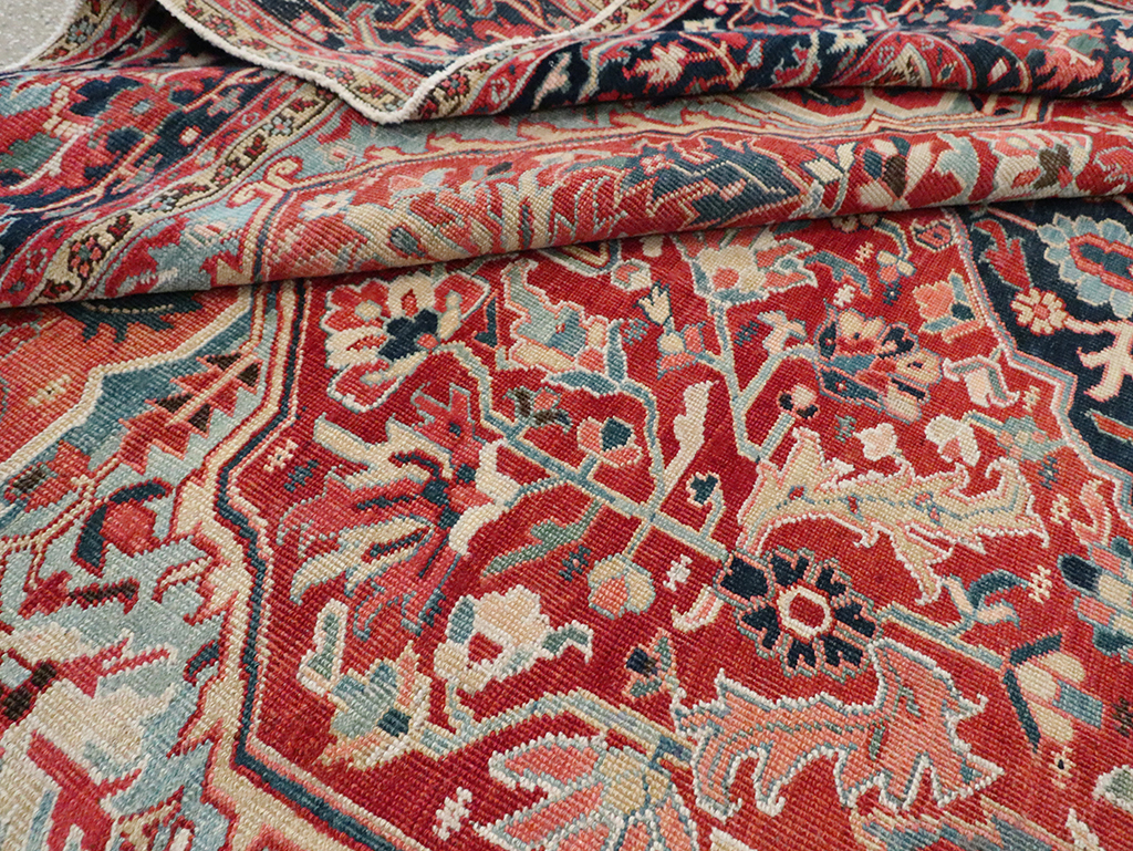 Antique Persian Heriz Carpet, No.29419 - Gss