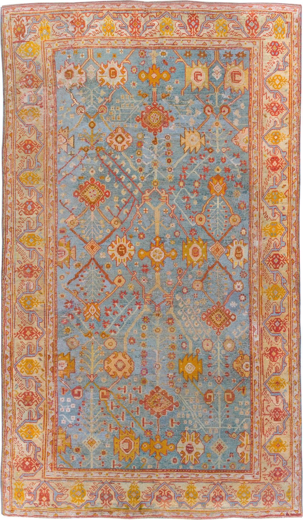 Antique Oushak Carpet, No.29422 - Gss