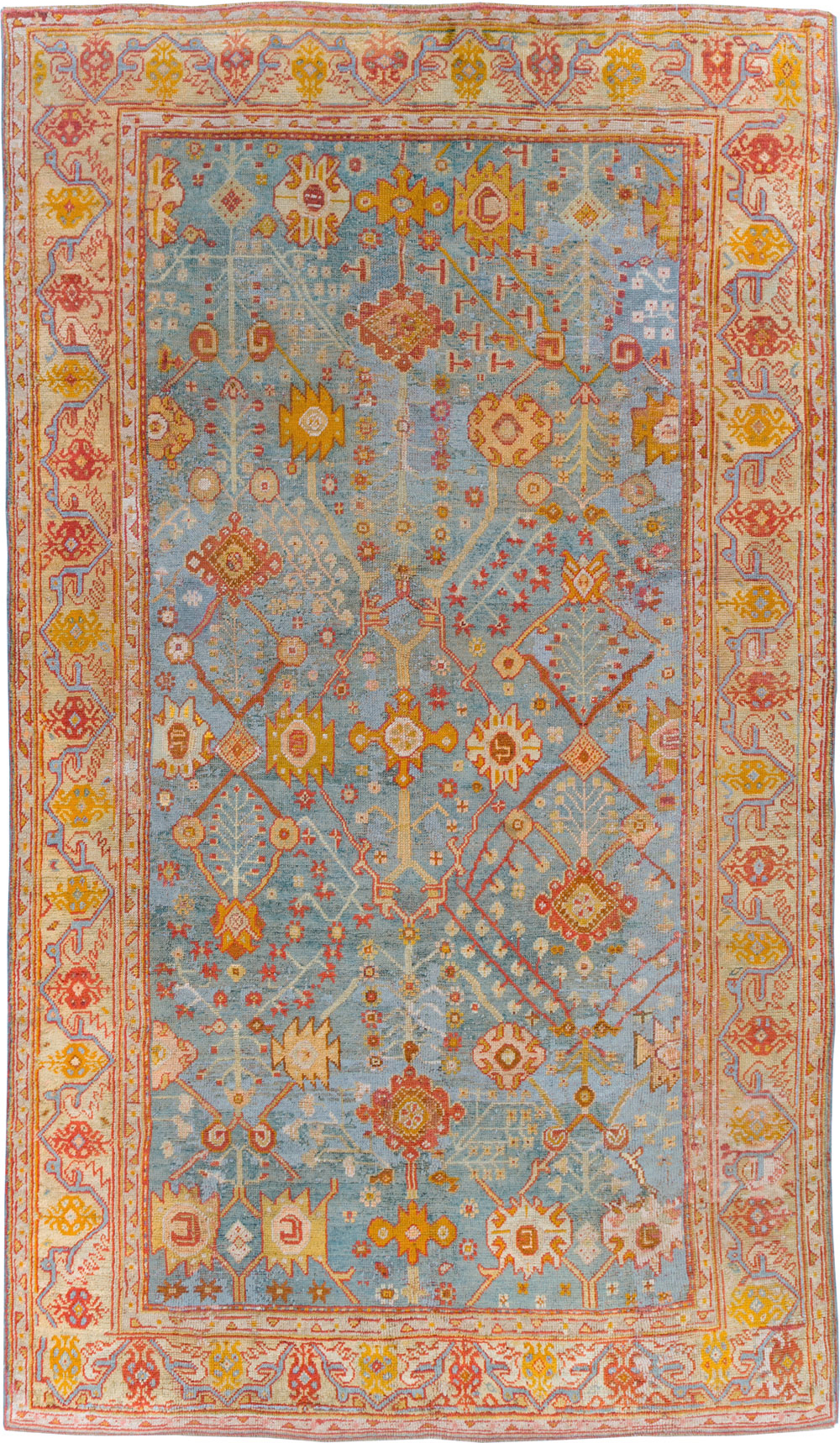 Antique Oushak Carpet, No.29422 - Gss