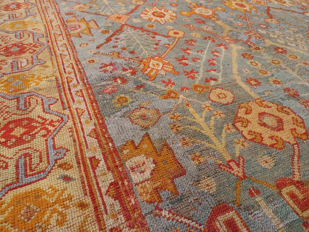 Antique Oushak Carpet, No.29422 - Gss