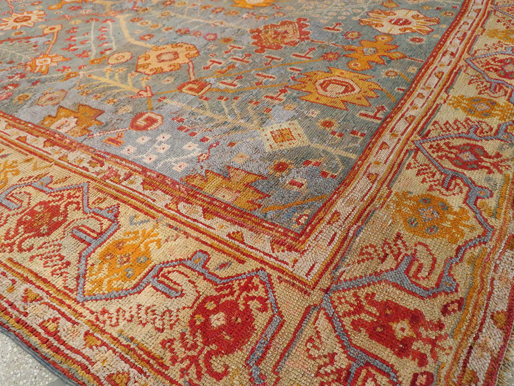 Antique Oushak Carpet, No.29422 - Gss