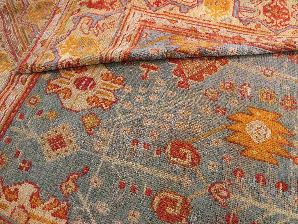 Antique Oushak Carpet, No.29422 - Gss