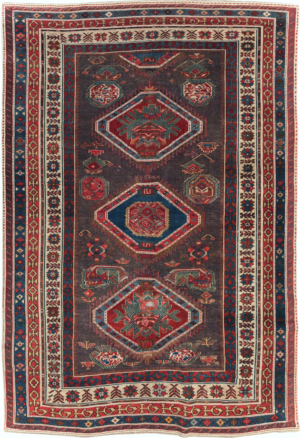 Antique Northwest Persian Tribal Accent Rug, No.29424 - Gss