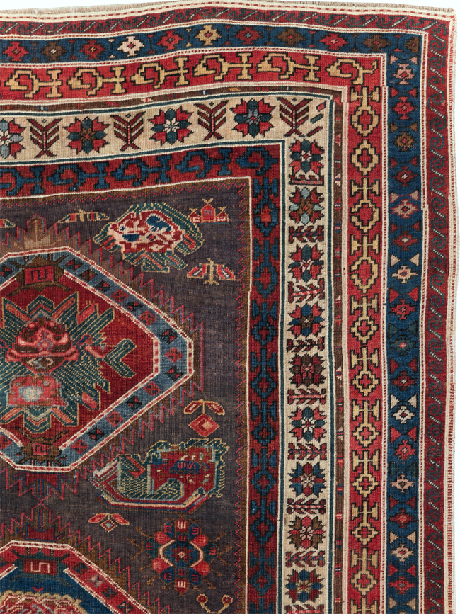 Antique Northwest Persian Tribal Accent Rug, No.29424 - Gss