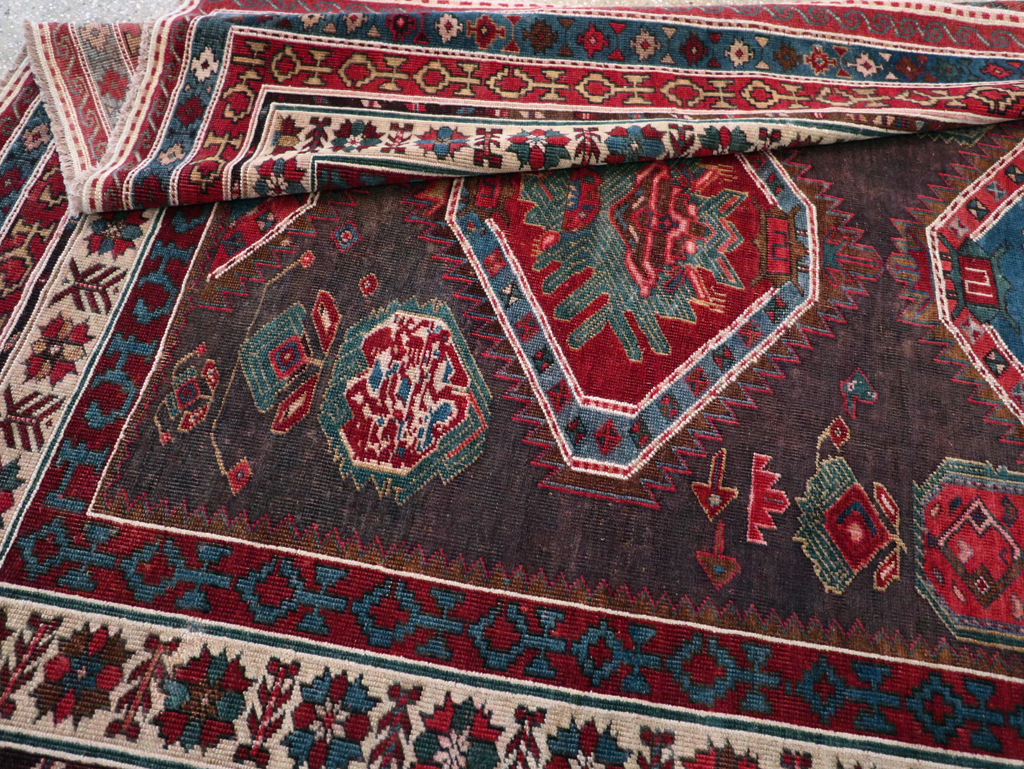 Antique Northwest Persian Tribal Accent Rug, No.29424 - Gss