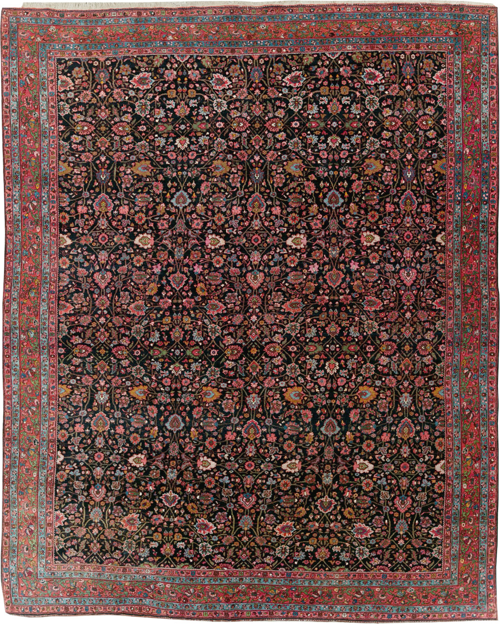 Antique Persian Bidjar Room Size Carpet, No.29425 - Gss