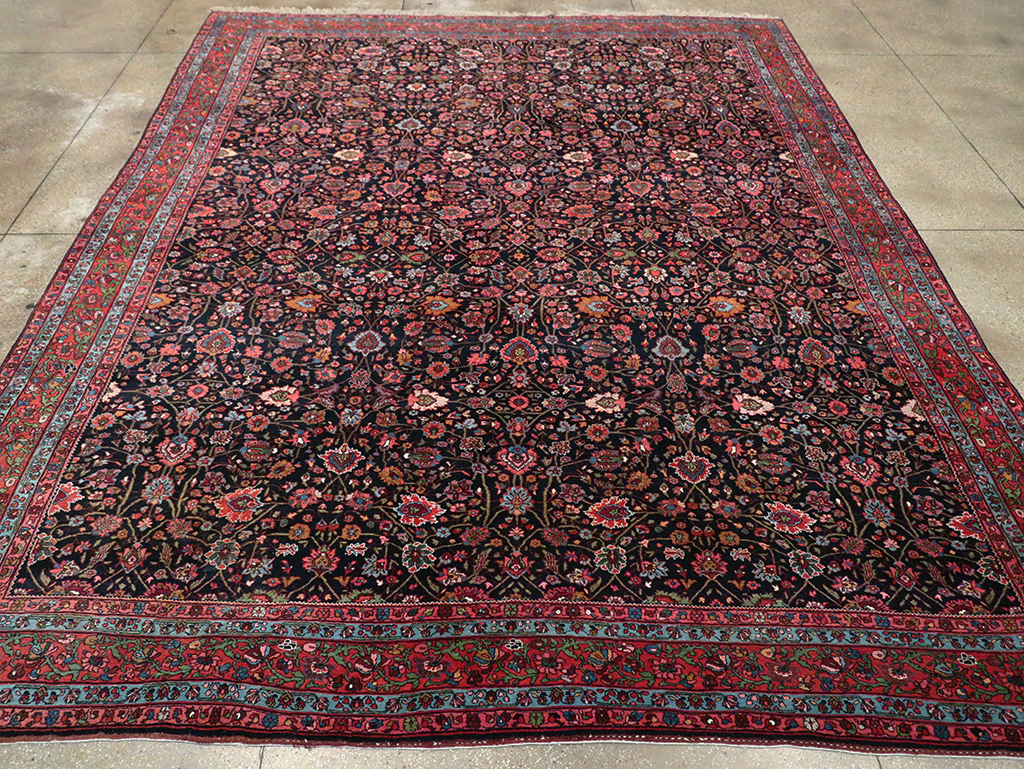 Antique Persian Bidjar Room Size Carpet, No.29425 - Gss