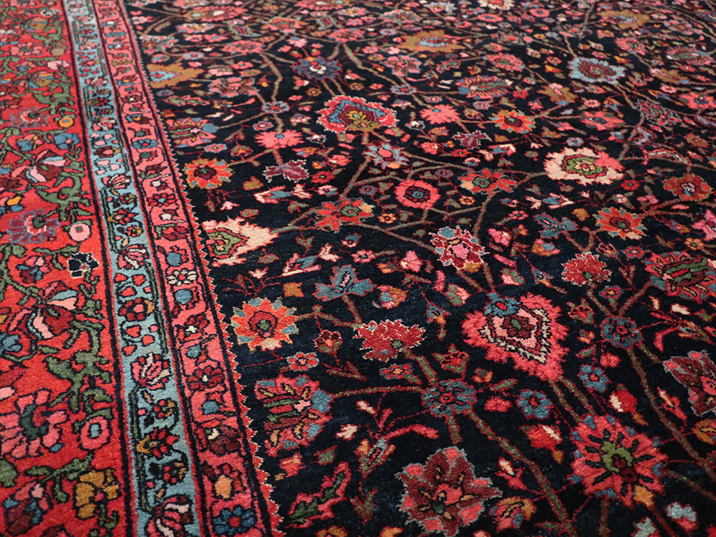 Antique Persian Bidjar Room Size Carpet, No.29425 - Gss