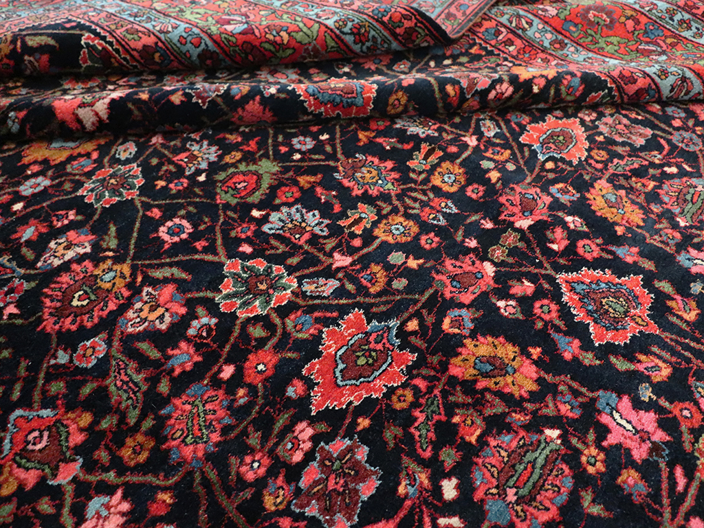 Antique Persian Bidjar Room Size Carpet, No.29425 - Gss