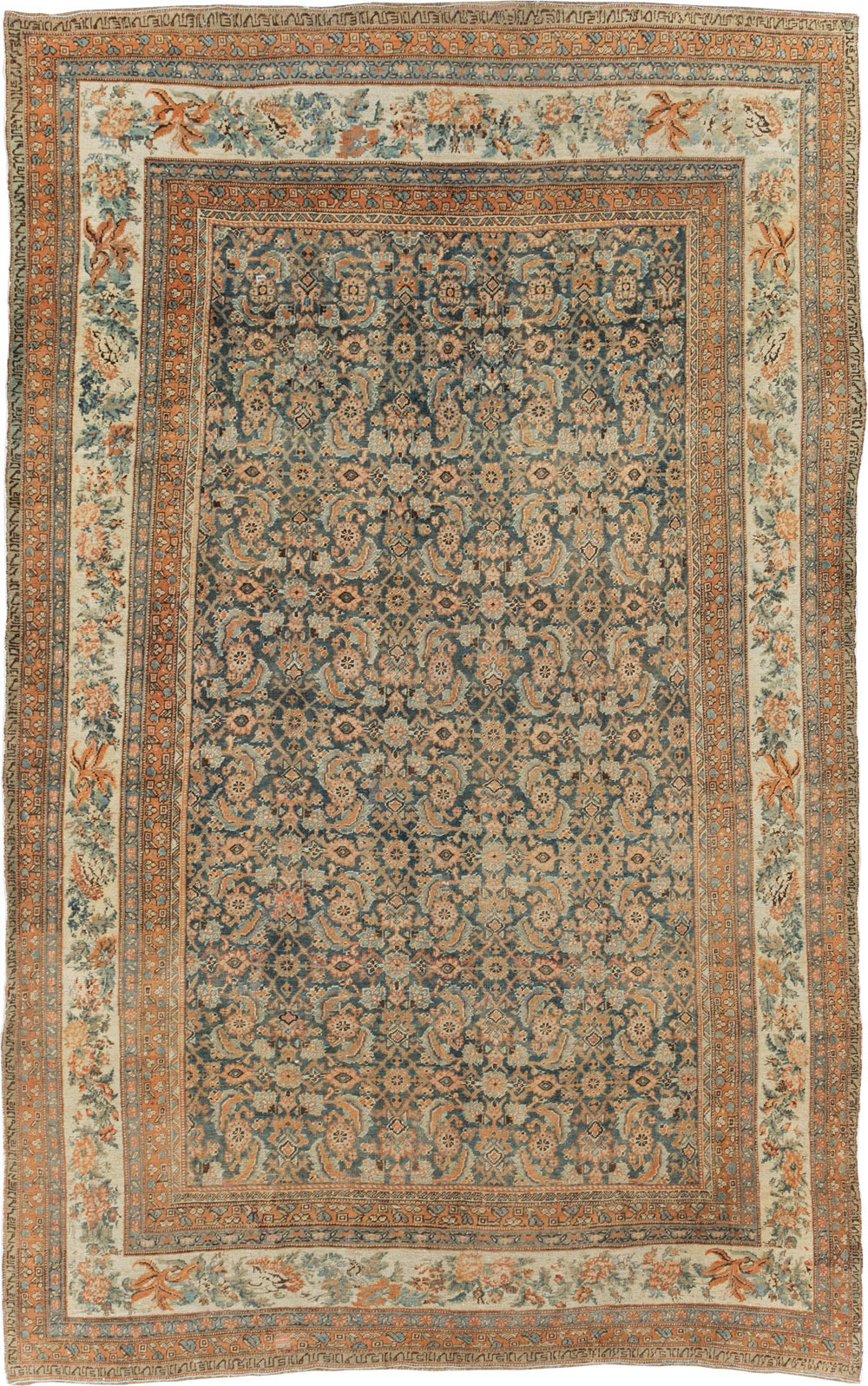 Antique Persian Bidjar Room Size Carpet, No.29427 - Gss