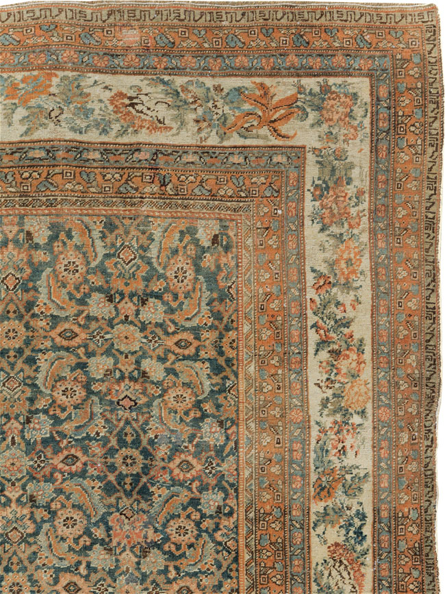 Antique Persian Bidjar Room Size Carpet, No.29427 - Gss