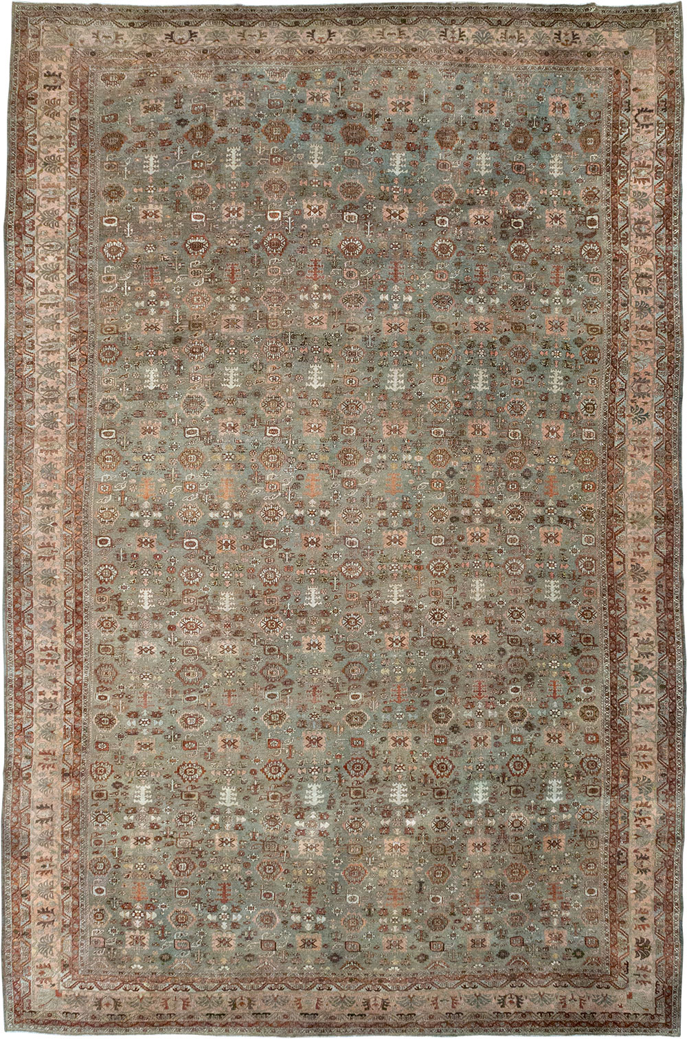 Antique Persian Bidjar Oversize Carpet, No.29430 - Gss