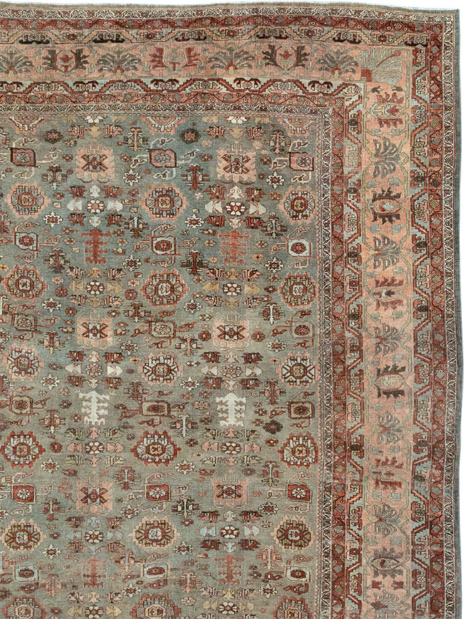 Antique Persian Bidjar Oversize Carpet, No.29430 - Gss