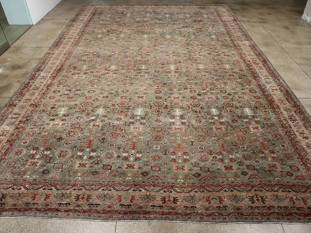 Antique Persian Bidjar Oversize Carpet, No.29430 - Gss