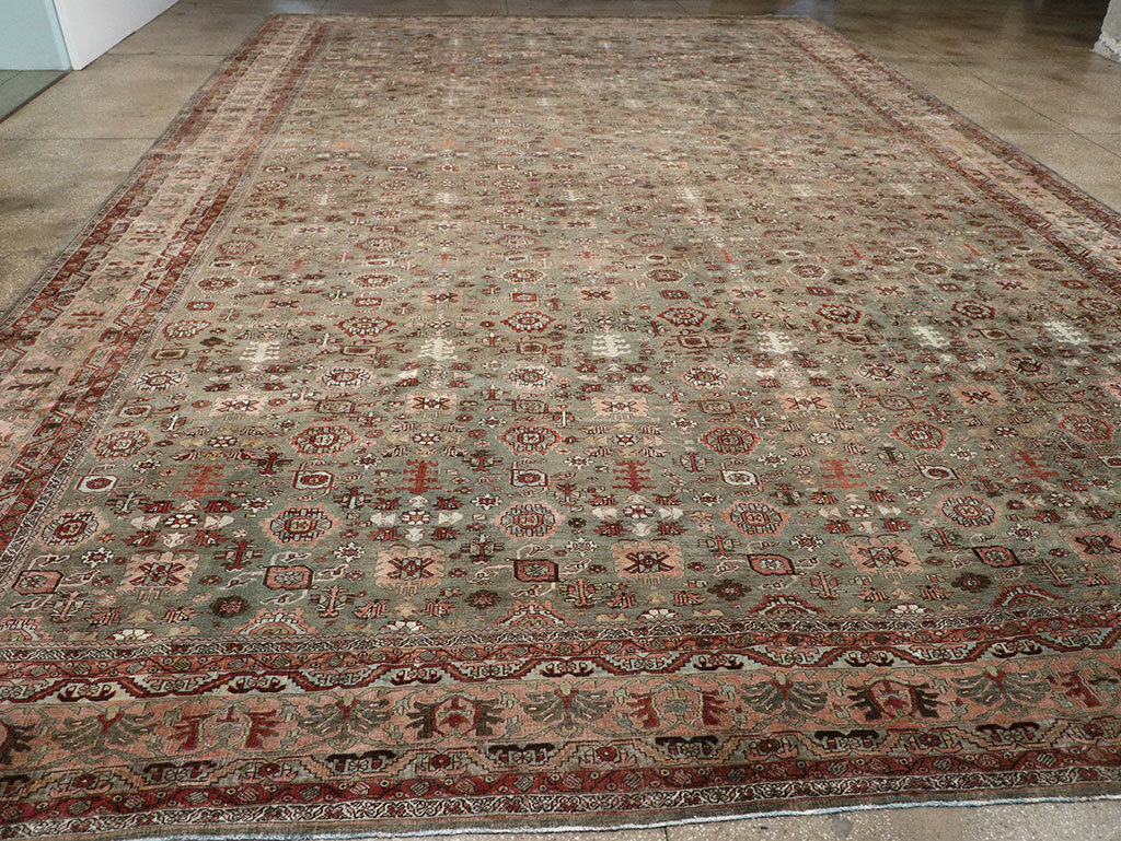 Antique Persian Bidjar Oversize Carpet, No.29430 - Gss