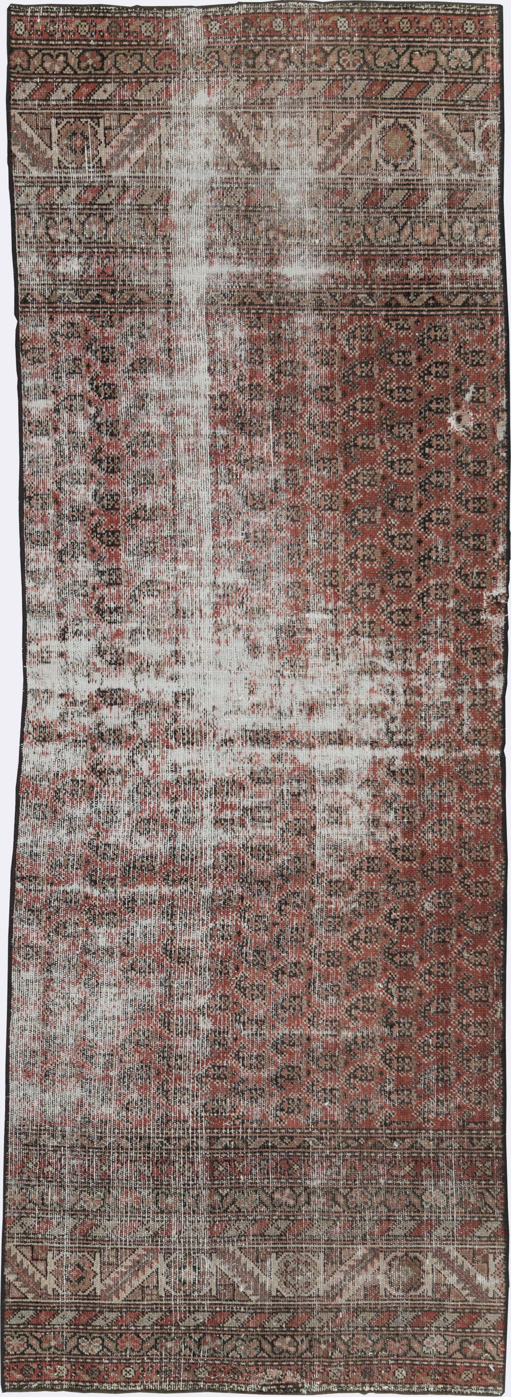 Antique Distressed Persian Malayer Rug, No.29432 - Gss