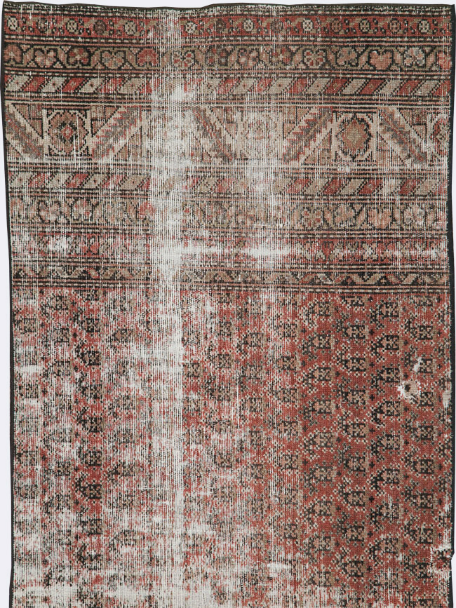 Antique Distressed Persian Malayer Rug, No.29432 - Gss