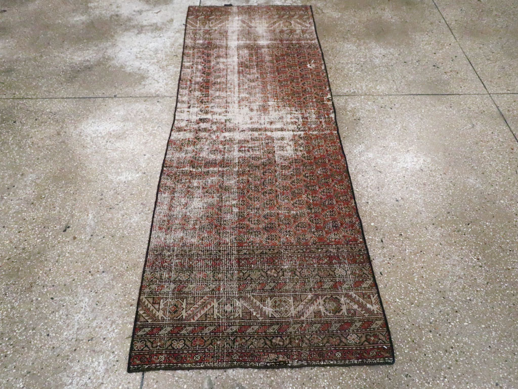 Antique Distressed Persian Malayer Rug, No.29432 - Gss