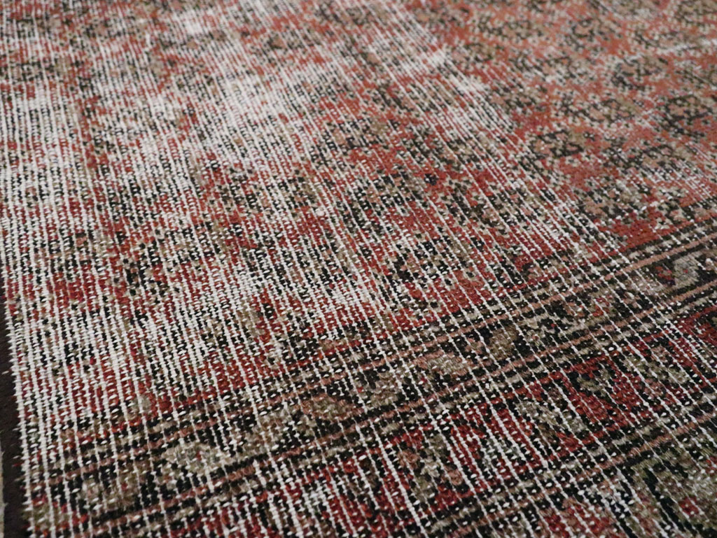 Antique Distressed Persian Malayer Rug, No.29432 - Gss