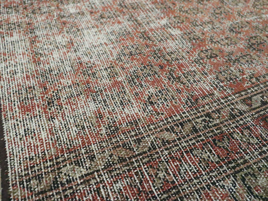Antique Distressed Persian Malayer Rug, No.29432 - Gss