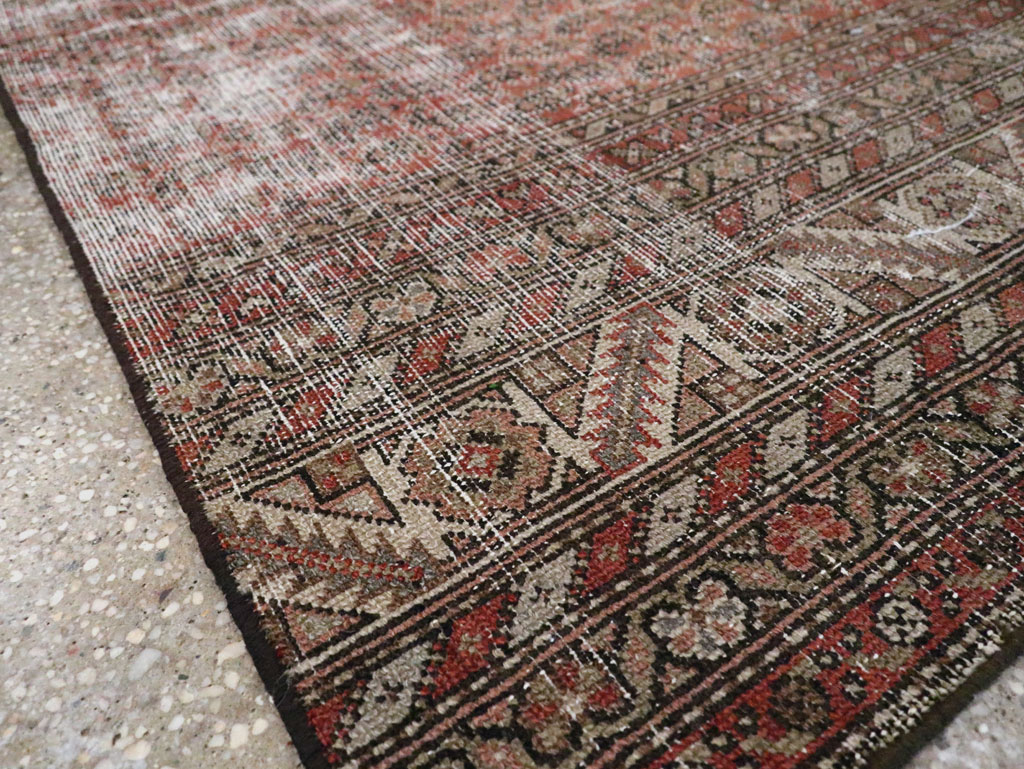 Antique Distressed Persian Malayer Rug, No.29432 - Gss