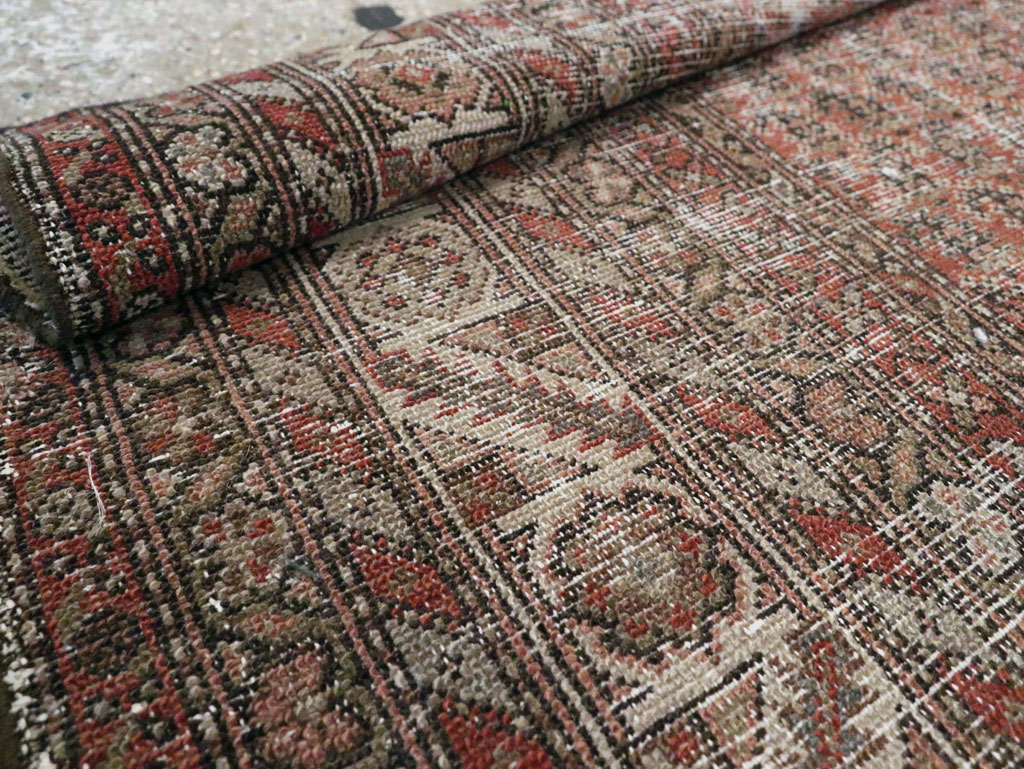 Antique Distressed Persian Malayer Rug, No.29432 - Gss