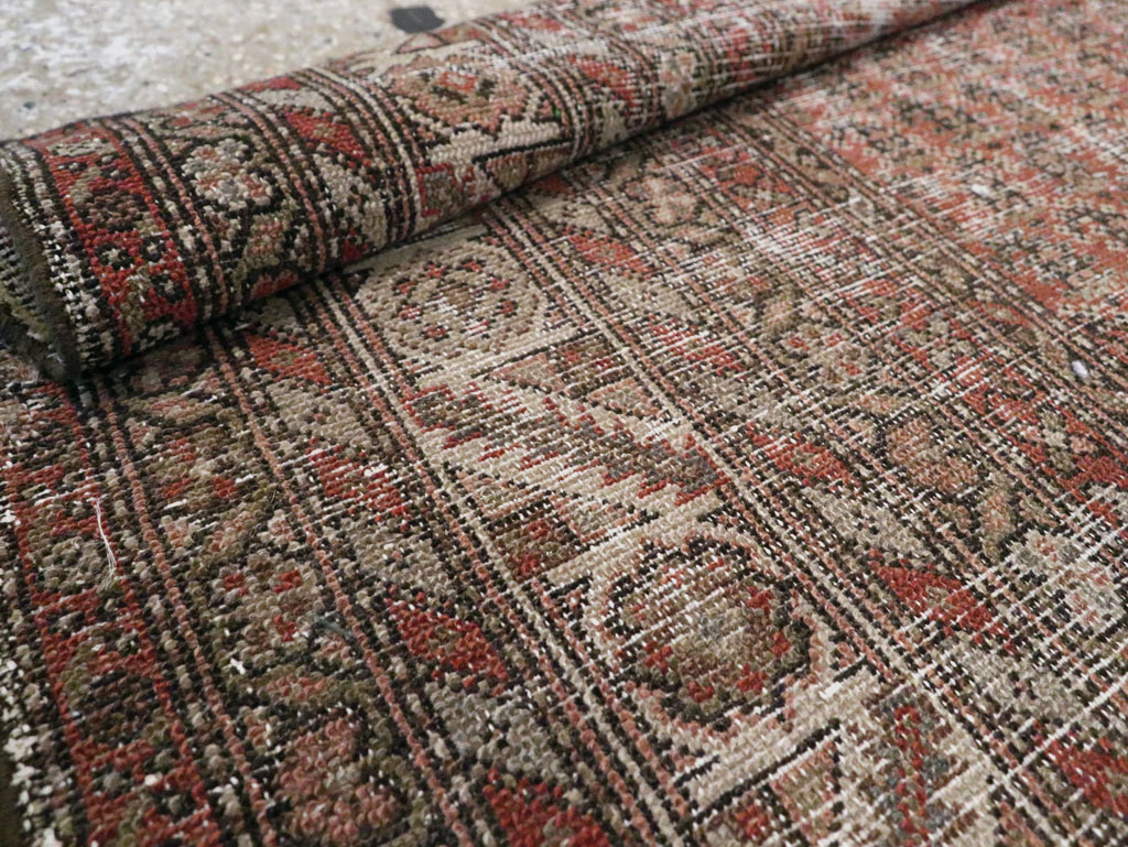 Antique Distressed Persian Malayer Rug, No.29432 - Gss