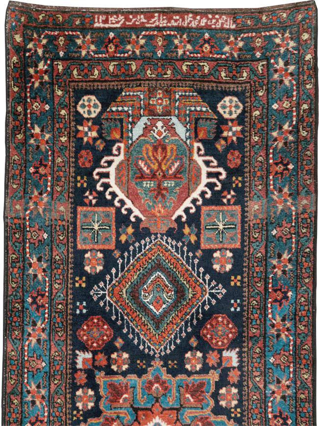 Antique Persian Heriz Long Runner, No.29434 - Gss