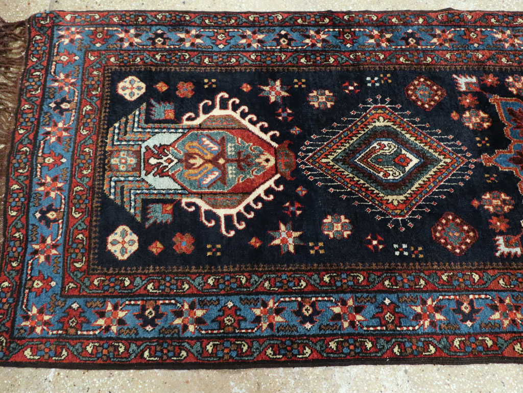 Antique Persian Heriz Long Runner, No.29434 - Gss