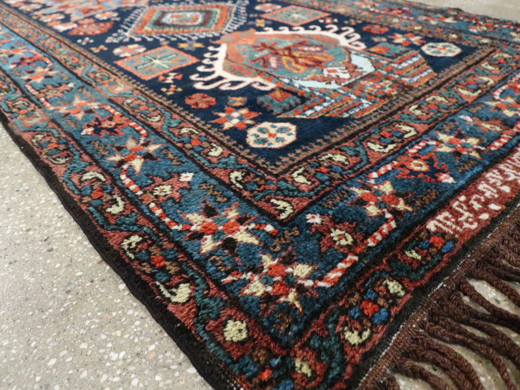 Antique Persian Heriz Long Runner, No.29434 - Gss