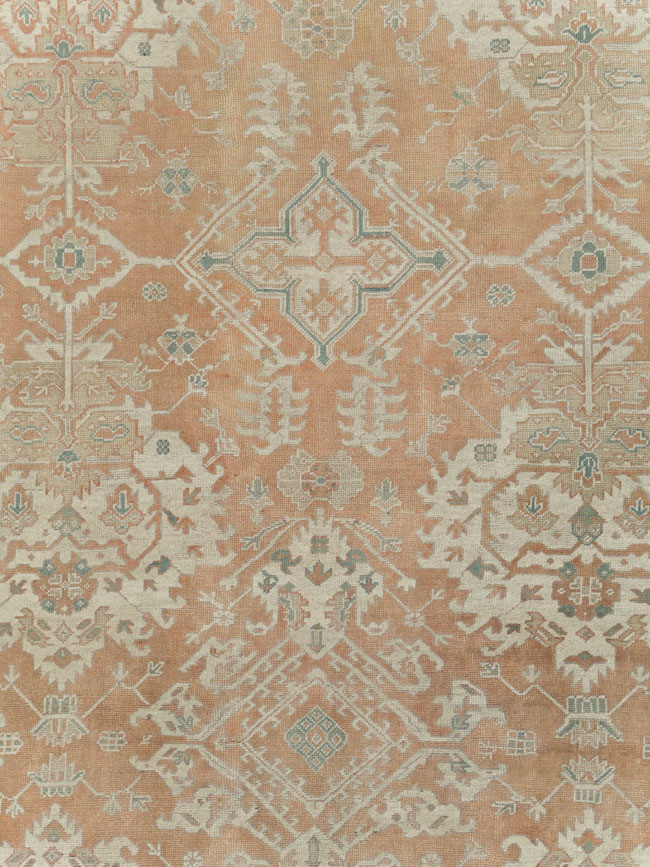 Antique Oushak Carpet, No.29438 - Gss