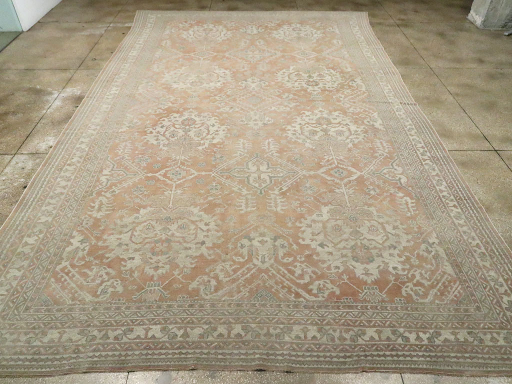 Antique Oushak Carpet, No.29438 - Gss