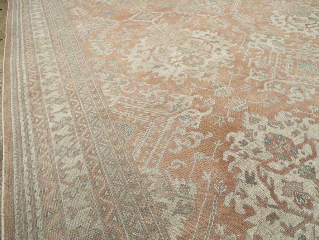 Antique Oushak Carpet, No.29438 - Gss