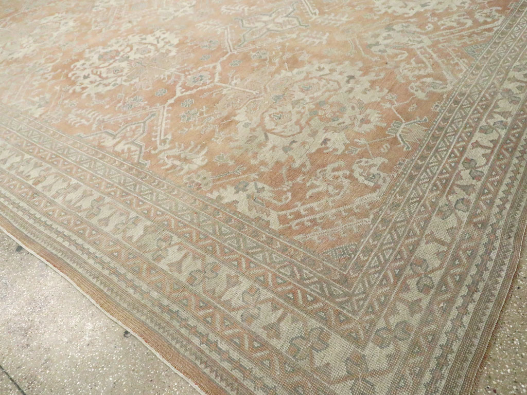 Antique Oushak Carpet, No.29438 - Gss