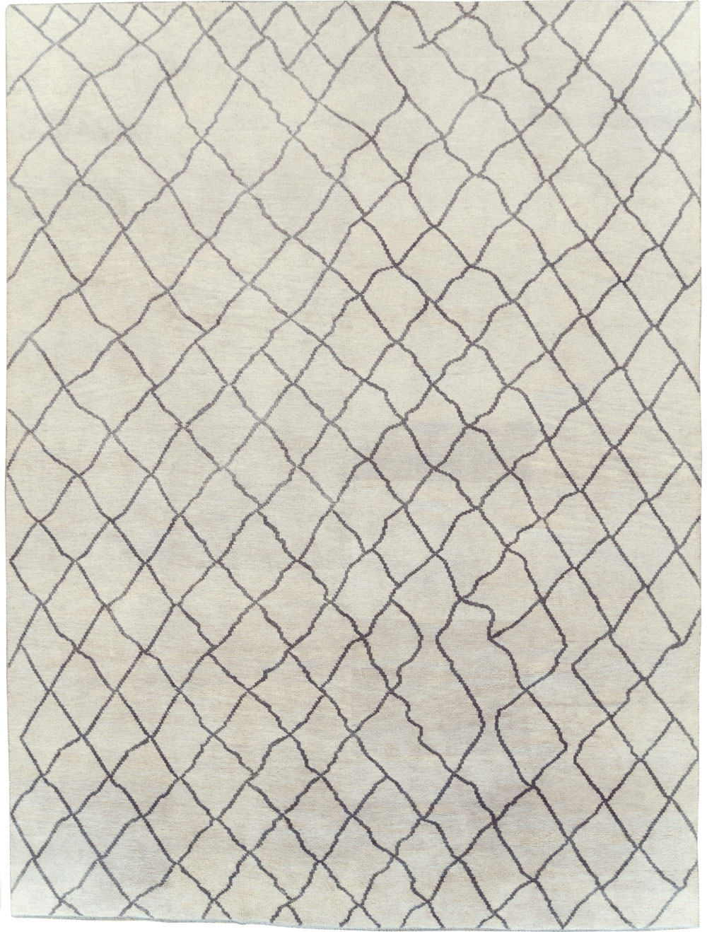 Modern Room Size Moroccan Carpet, No.29439 - Gss