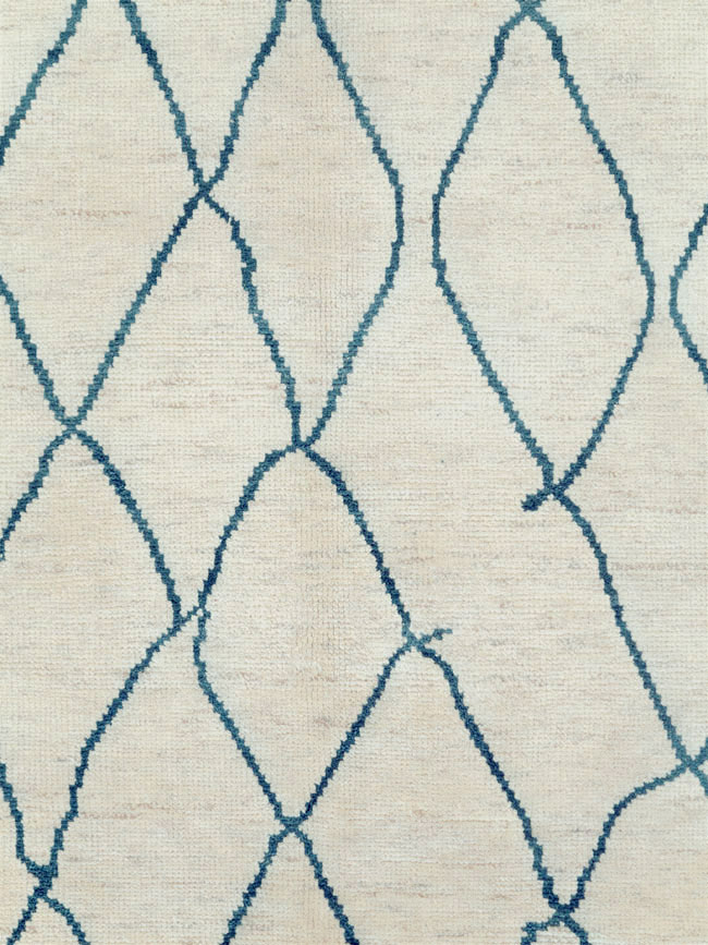 Contemporary Moroccan Room Size Carpet, No.29440 - Gss