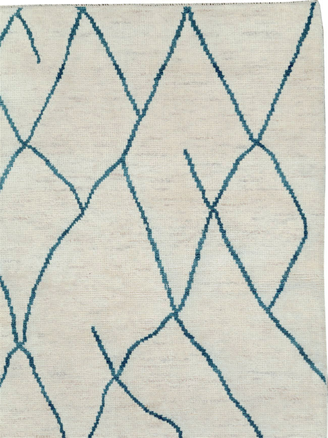 Contemporary Moroccan Room Size Carpet, No.29440 - Gss