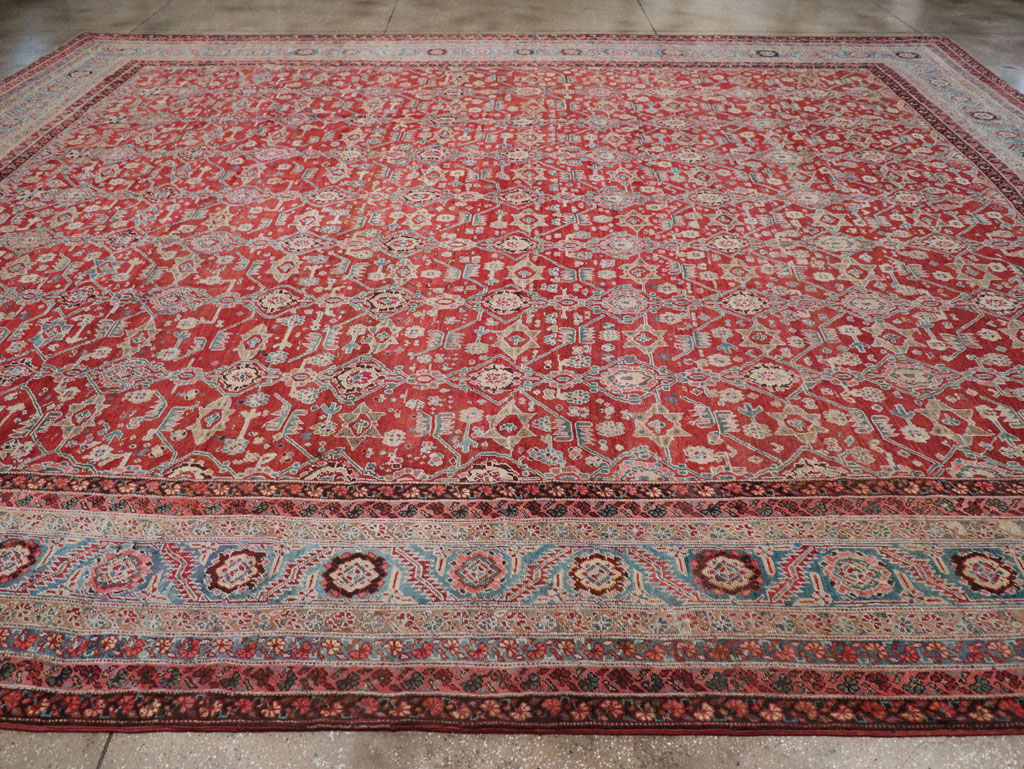 Antique Persian Bakshaish Large Carpet, No.29445 - Gss