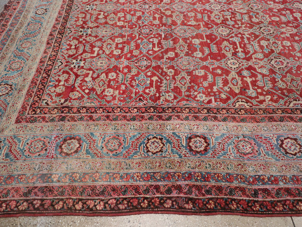 Antique Persian Bakshaish Large Carpet, No.29445 - Gss