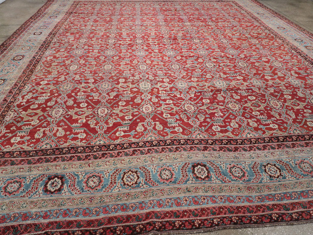 Antique Persian Bakshaish Large Carpet, No.29445 - Gss