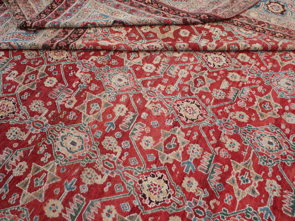 Antique Persian Bakshaish Large Carpet, No.29445 - Gss