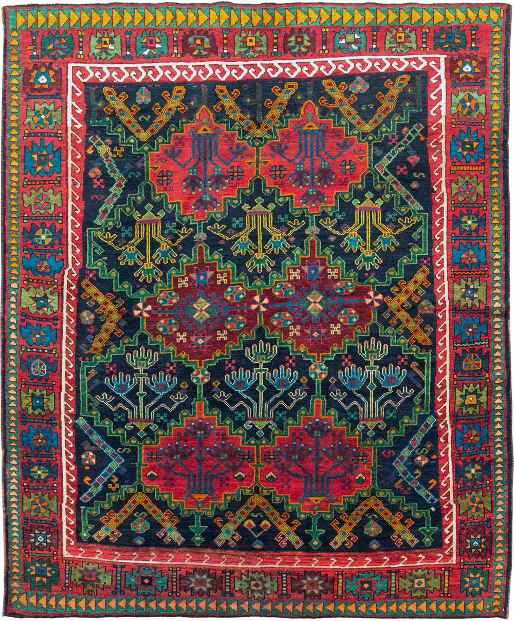 Vintage Persian Ardabil Small Room Size Carpet, No.29446 - Gss