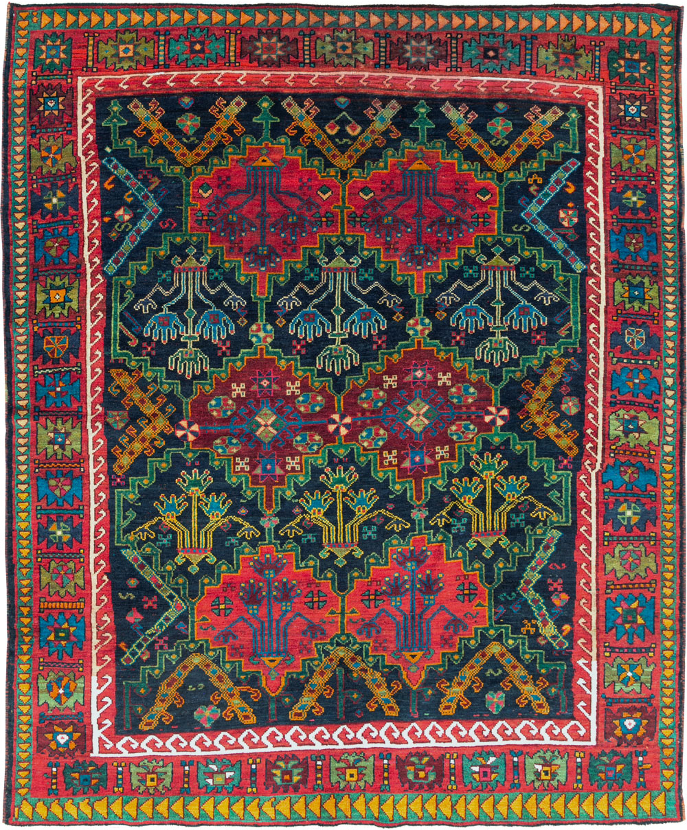 Vintage Persian Ardabil Small Room Size Carpet, No.29446 - Gss
