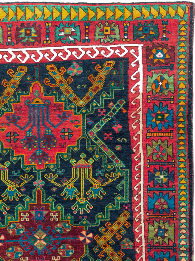 Vintage Persian Ardabil Small Room Size Carpet, No.29446 - Gss