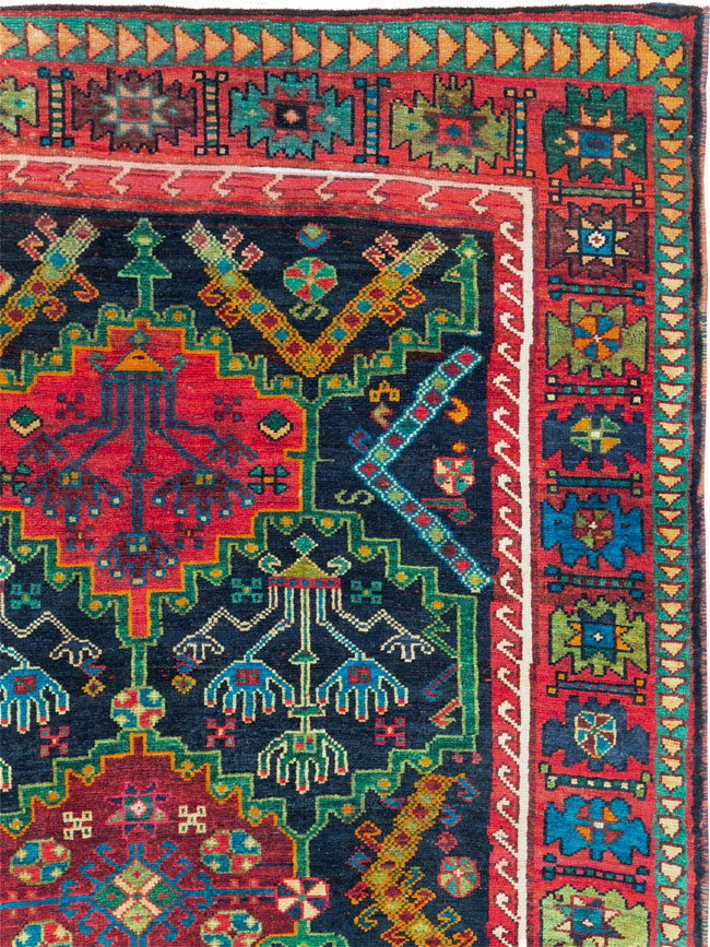 Vintage Persian Ardabil Small Room Size Carpet, No.29446 - Gss